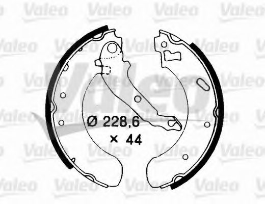 VALEO 562694 Brake Shoe Set